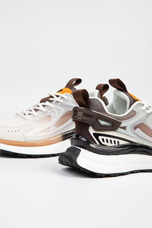 Pierre Cardin® | PCI-10106 Beyaz Kahve-İTHAL Kadın Spor Ayakkabı - Görsel 5