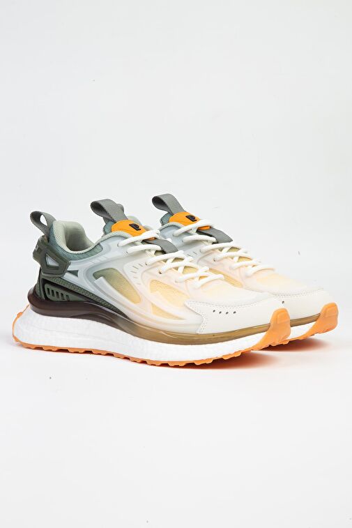 Pierre Cardin® | PCI-10106 Beyaz Haki-İTHAL Kadın Spor Ayakkabı - Görsel 3