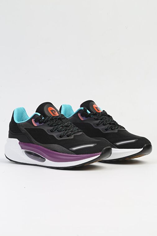Pierre Cardin Siyah Kadın Sneaker PCI-10108-Siyah Beyaz - Görsel 3