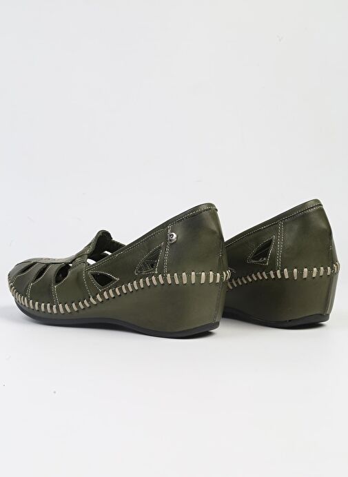 Pierre Cardin® | PC-53023- 3963 Yesil-Kadın Topuklu Günlük Ayakkabı - Görsel 4