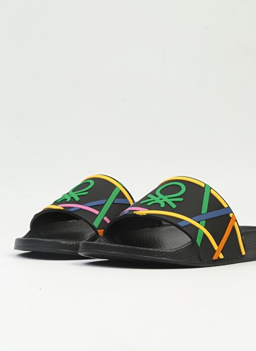 Benetton® | BN-1372 - 3816 Siyah-Kadın Terlik - Görsel 5