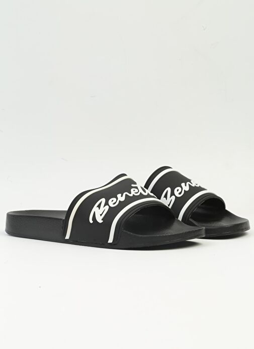 Benetton® | BN-1376 - 3816 Siyah-Erkek Terlik - Görsel 3