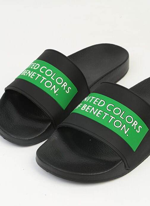 Benetton® | BN-1377 - 3816 Siyah-Erkek Terlik - Görsel 5