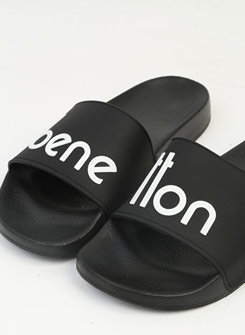 Benetton® | BN-1380 - 3816 Siyah-Erkek Terlik - Görsel 5