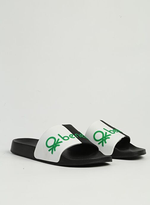 Benetton Siyah Erkek Terlik BN-1383 - Görsel 2