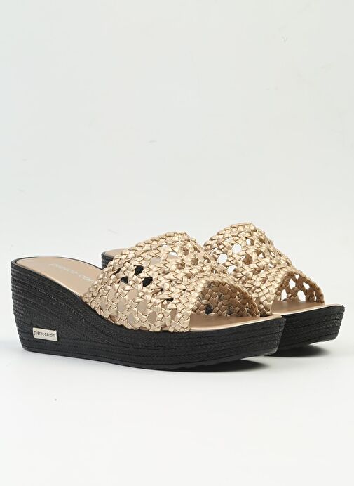 Pierre Cardin® | PC-3530 - Altin - Hasır Kadın Terlik - Görsel 3