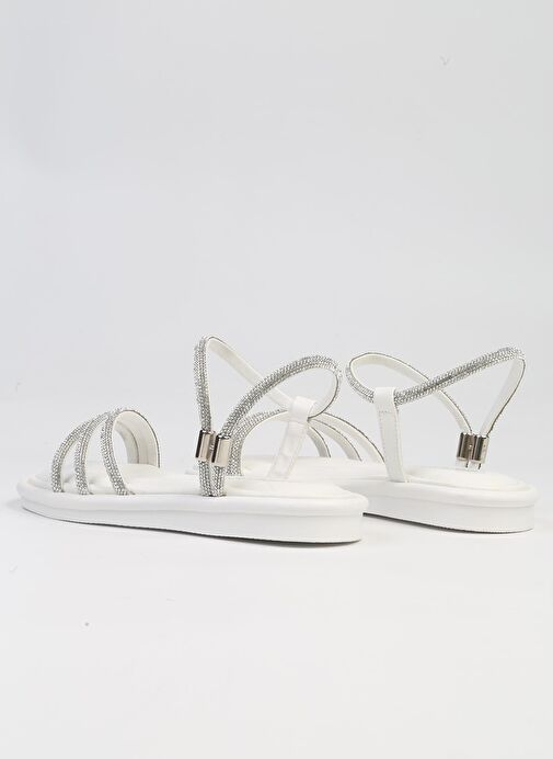 Pierre Cardin® | PC-5100-3891 Beyaz-Kadın Sandalet - Görsel 4