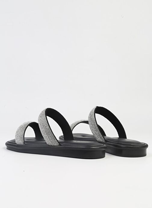 Pierre Cardin® | PC-5101-3891 Siyah-Taşlı Terlik - Görsel 4