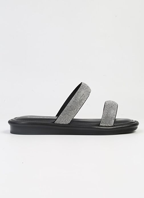 Pierre Cardin® | PC-5101-3891 Siyah-Taşlı Terlik - Görsel 2