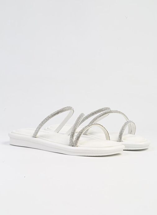 Pierre Cardin® | PC-5102-3891 Beyaz-Kadın Terlik - Görsel 3