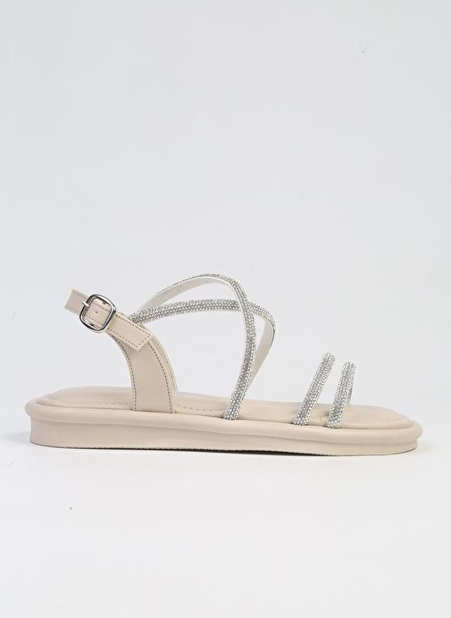 Pierre Cardin® | PC-5103-3891 Krem-Kadın Sandalet - Görsel 2