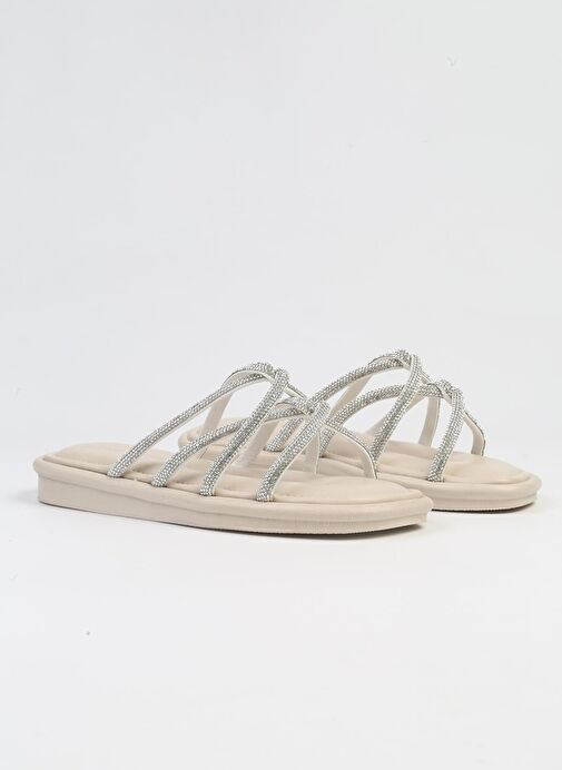 Pierre Cardin®| PC-5104-3891 Krem-Kadın Terlik - Görsel 3