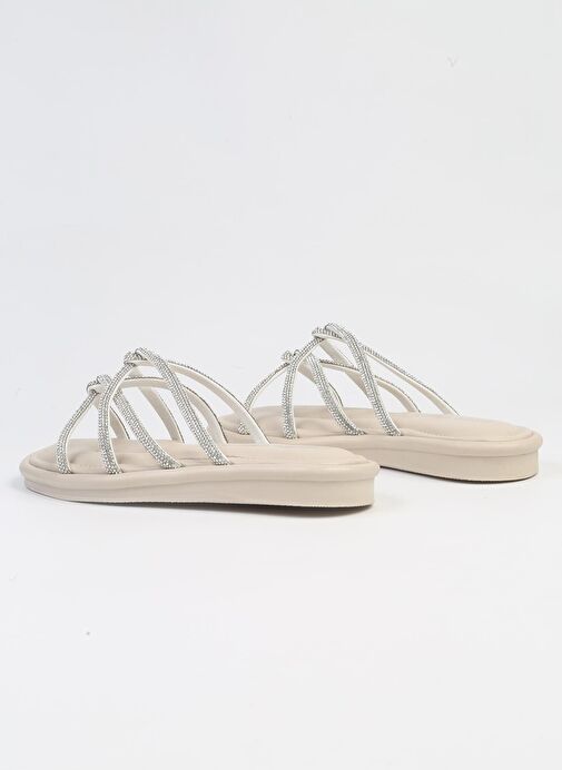Pierre Cardin®| PC-5104-3891 Krem-Kadın Terlik - Görsel 4