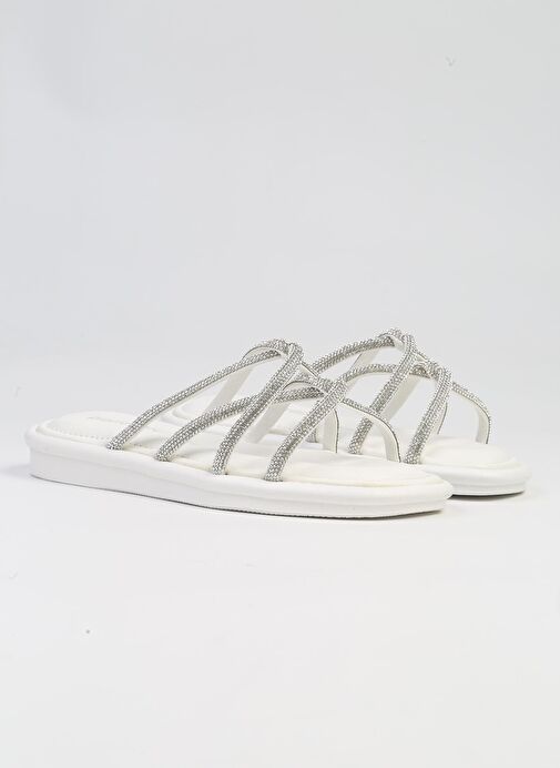 Pierre Cardin® | PC-5104-3891 Beyaz-Kadın Terlik - Görsel 3