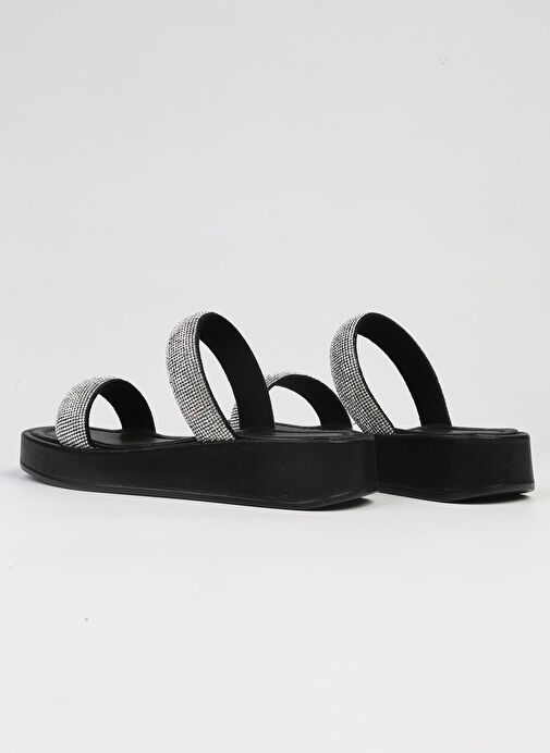 Pierre Cardin®| PC-53089- 3950 Siyah-Kadın Taşlı Terlik - Görsel 4