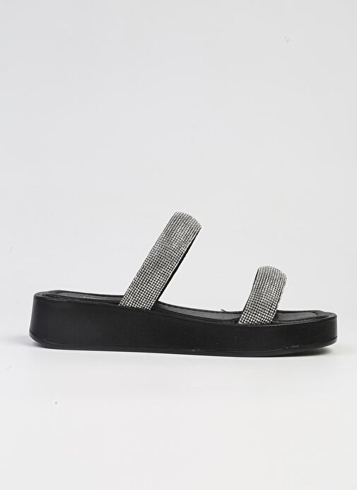 Pierre Cardin®| PC-53089- 3950 Siyah-Kadın Taşlı Terlik - Görsel 2