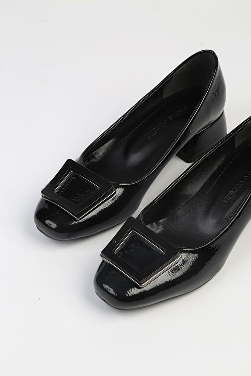 Pierre Cardin® | PC-53100- 3592 Siyah Kırışık-Kadın Günlük Ayakkabı - Görsel 5