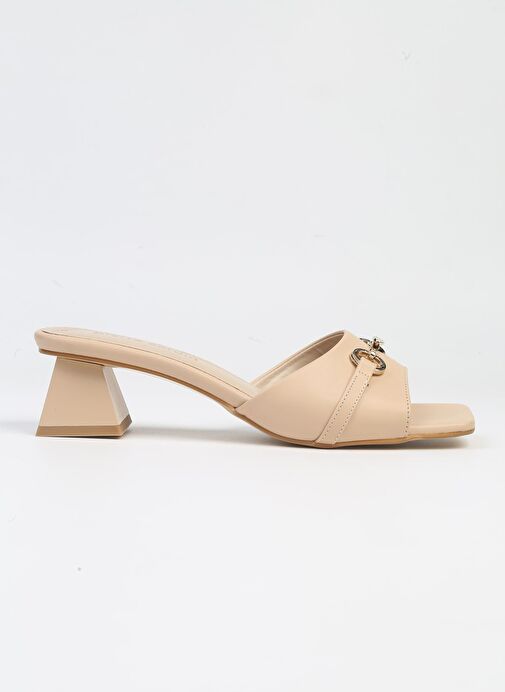 Pierre Cardin® | PC-53121- 3829 Bej-Kadın Topuklu Terlik - Görsel 2