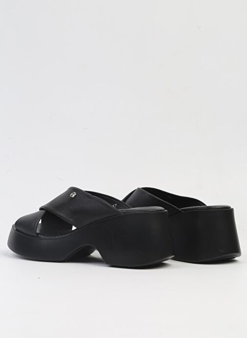 Pierre Cardin® | PC-7192- 3968 Siyah-Kadın Platform Terlik - Görsel 4