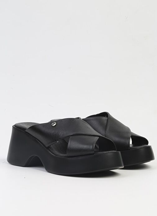 Pierre Cardin® | PC-7192- 3968 Siyah-Kadın Platform Terlik - Görsel 3