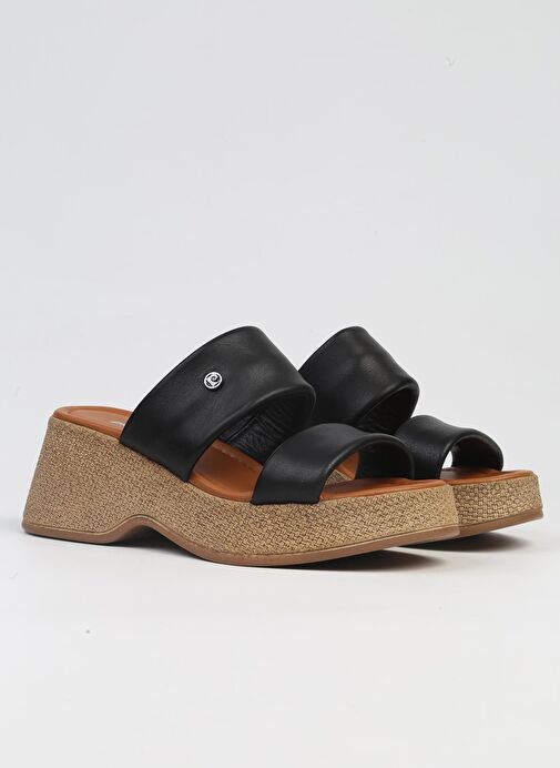 Pierre Cardin®| PC-7210- 3807 Siyah-Kadın Topuklu Terlik - Görsel 3