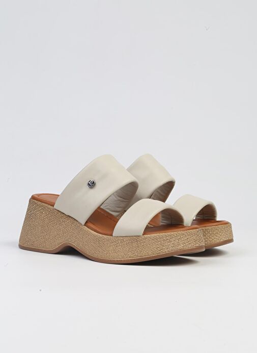 Pierre Cardin® | PC-7210- 3807 Bej-Kadın Topuklu Terlik - Görsel 3