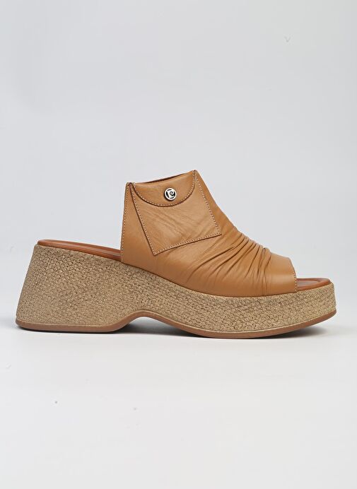 Pierre Cardin® | PC-7211- 3807 Taba-Kadın Topuklu Terlik - Görsel 2