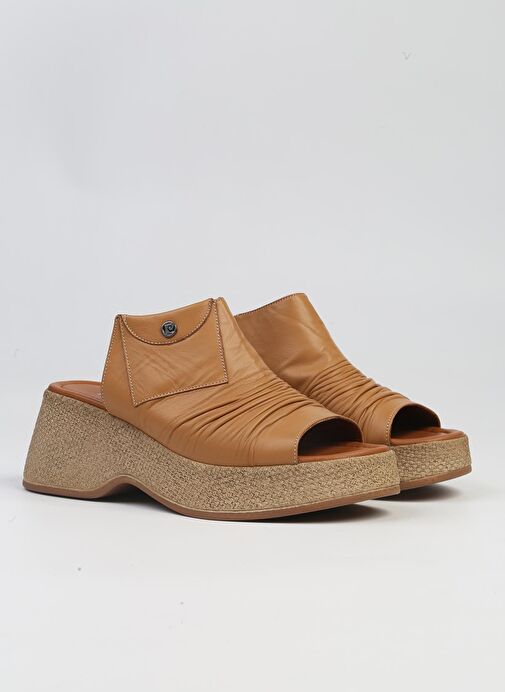 Pierre Cardin® | PC-7211- 3807 Taba-Kadın Topuklu Terlik - Görsel 3