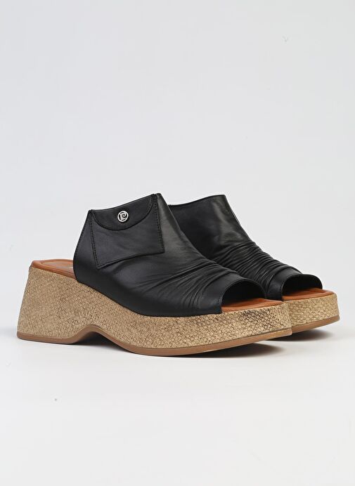 Pierre Cardin® | PC-7211- 3807 Siyah-Kadın Topuklu Terlik - Görsel 3