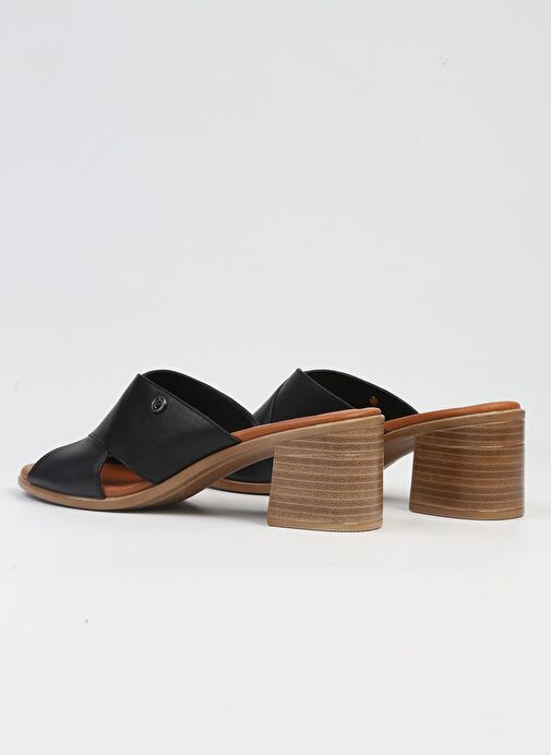 Pierre Cardin® | PC-7219 - 3807 Siyah-Kadın Topuklu Terlik - Görsel 4