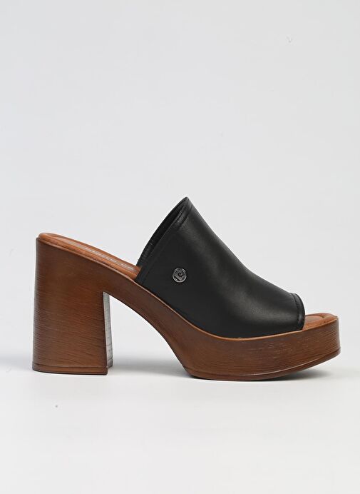 Pierre Cardin® | PC-7235 - 3807 Siyah-Kadın Topuklu Terlik - Görsel 2