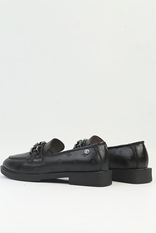 Pierre Cardin® | PC-54271 Siyah Baskılı Kadın Loafer Ayakkabı - Görsel 4