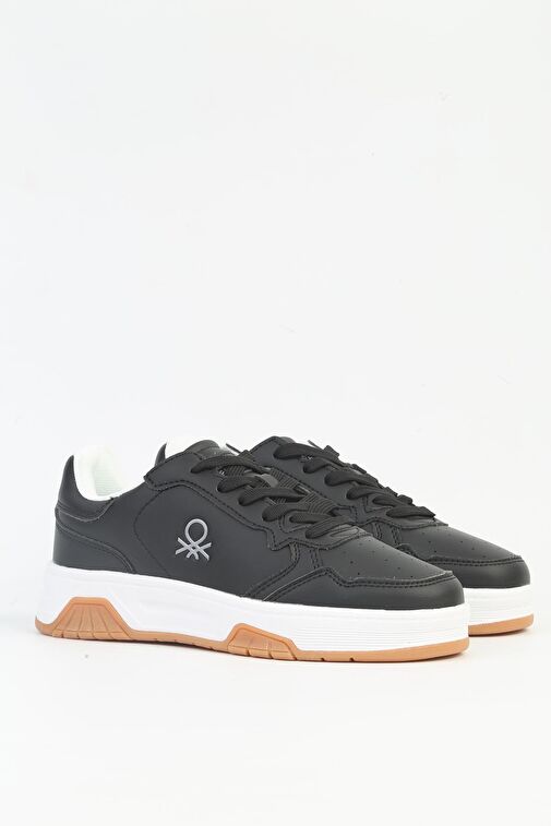 United Colors of Benetton Siyah Kadın Sneaker BNI-11220-Siyah Beyaz - Görsel 3