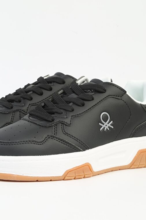 United Colors of Benetton Siyah Kadın Sneaker BNI-11220-Siyah Beyaz - Görsel 5