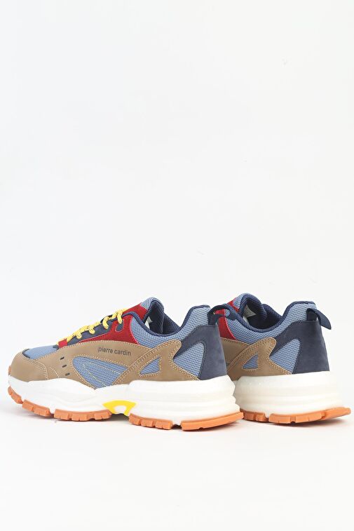 Pierre Cardin Mavi-Kahverengi Erkek Sneaker PCI-11093-Mavi Taba - Görsel 4