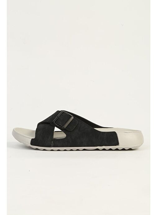 Benetton Siyah Erkek Terlik BN-1415 - Görsel 2