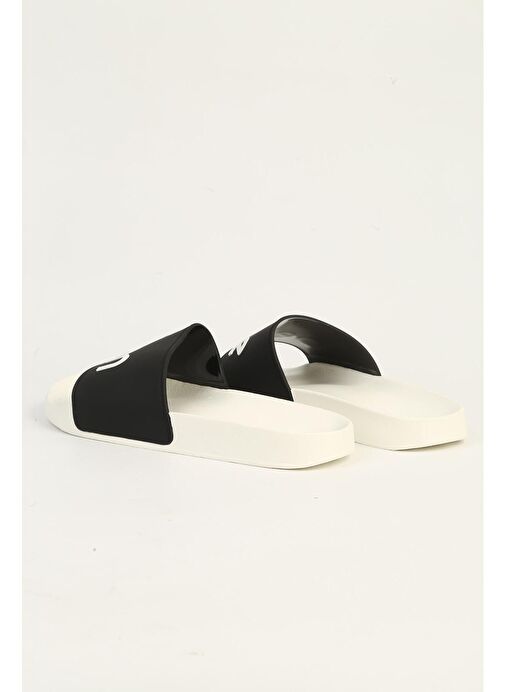 Benetton Beyaz Siyah Erkek Terlik BN-1426 - Görsel 4