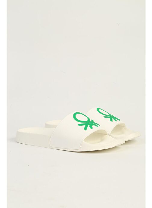 United Colors of Benetton Beyaz Erkek Terlik BN-1429-Beyaz - Görsel 3