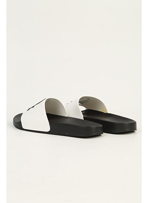 United Colors of Benetton Siyah-Beyaz Erkek Terlik BN-1429-Siyah Beyaz - Görsel 4