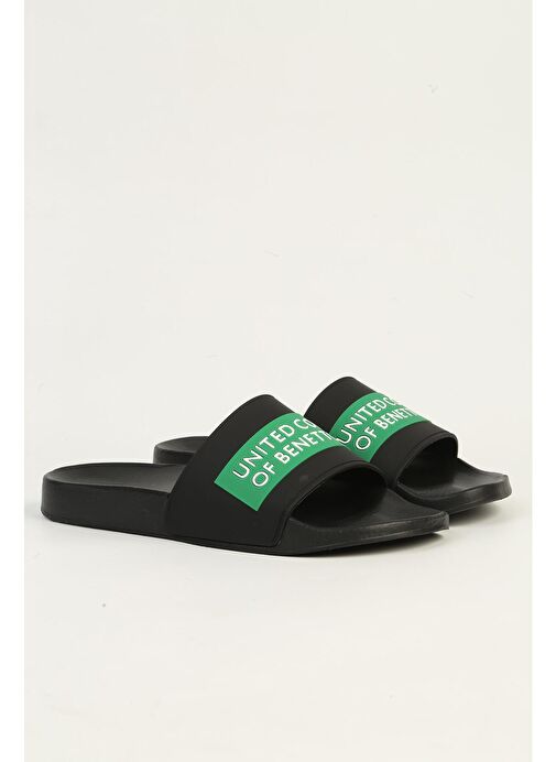 United Colors of Benetton Siyah Erkek Terlik BN-1430-Siyah - Görsel 3