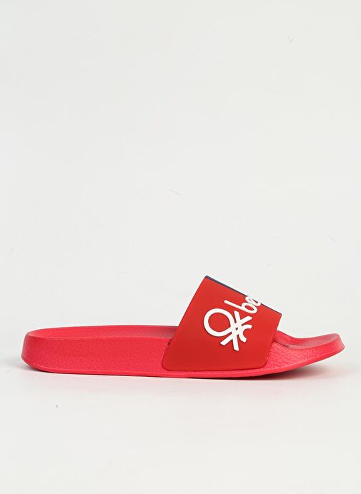 Benetton Kırmızı Lacivert Kadın Terlik BN-1433 - Görsel 3