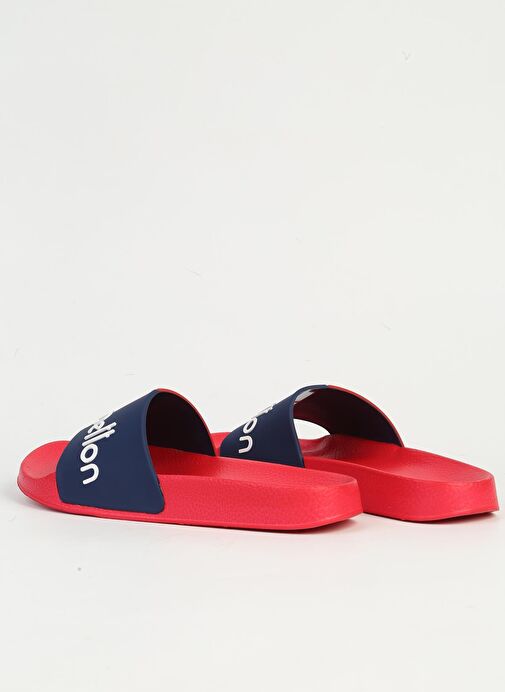 Benetton Kırmızı Lacivert Kadın Terlik BN-1433 - Görsel 4