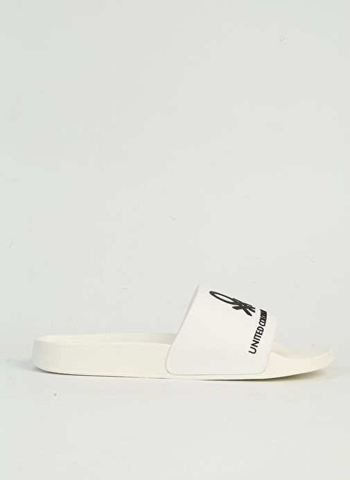 Benetton Beyaz Erkek Terlik BN-1434 - Görsel 3