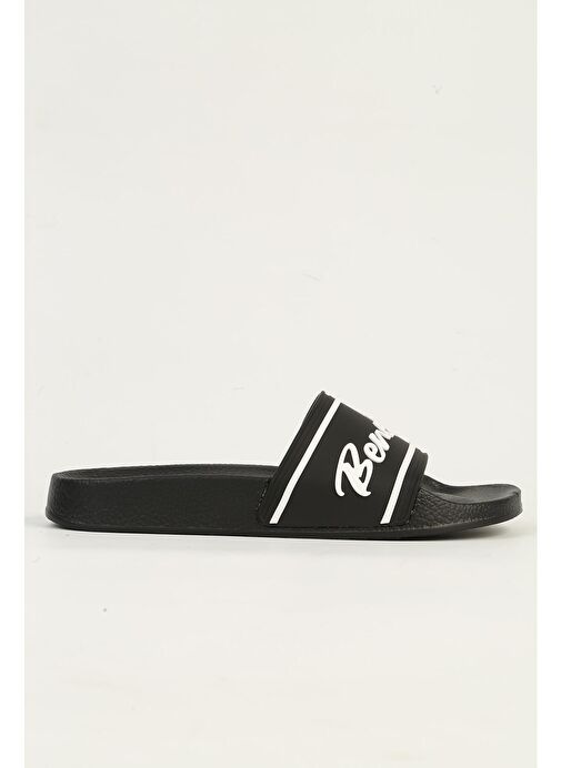 United Colors of Benetton Siyah-Beyaz Kadın Terlik BN-1435-Siyah - Görsel 2