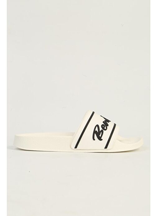 United Colors of Benetton Beyaz Kadın Terlik BN-1435-Beyaz - Görsel 2