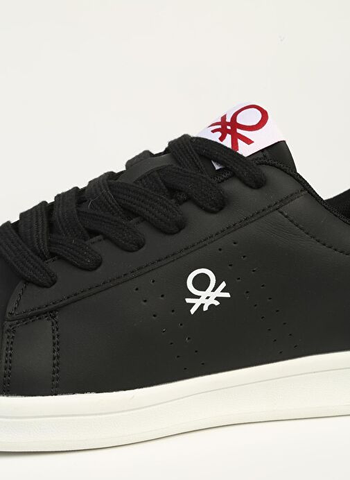 Benetton Siyah Beyaz Erkek Spor Ayakkabı İTHAL BNI-11401 - Görsel 5