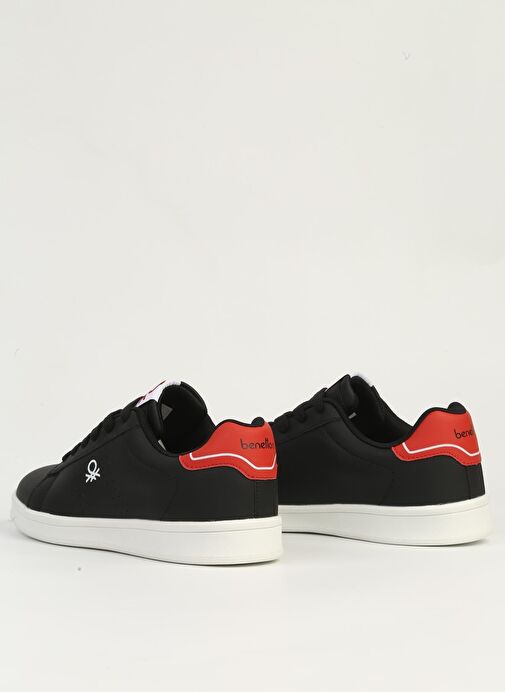 Benetton Siyah Beyaz Erkek Spor Ayakkabı İTHAL BNI-11401 - Görsel 4