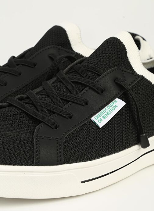 Benetton Siyah Beyaz Erkek Spor Ayakkabı İTHAL BNI-11482 - Görsel 5