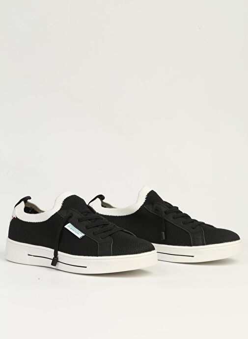 Benetton Siyah Beyaz Kadın Spor Ayakkabı İTHAL BNI-11483 - Görsel 3