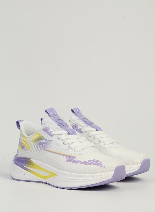 Benetton Beyaz Kadın Spor Ayakkabı İTHAL BNI-11496 - Görsel 3